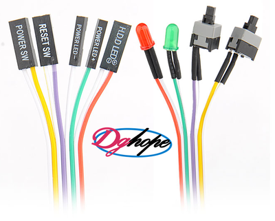 电脑开关控制与电源连接线解析